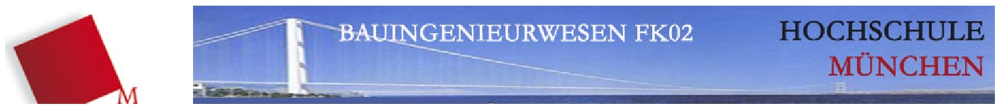 Zur Homepage Fakult&auml;t Bauingenieurwesen www.bau.hm.edu.de
